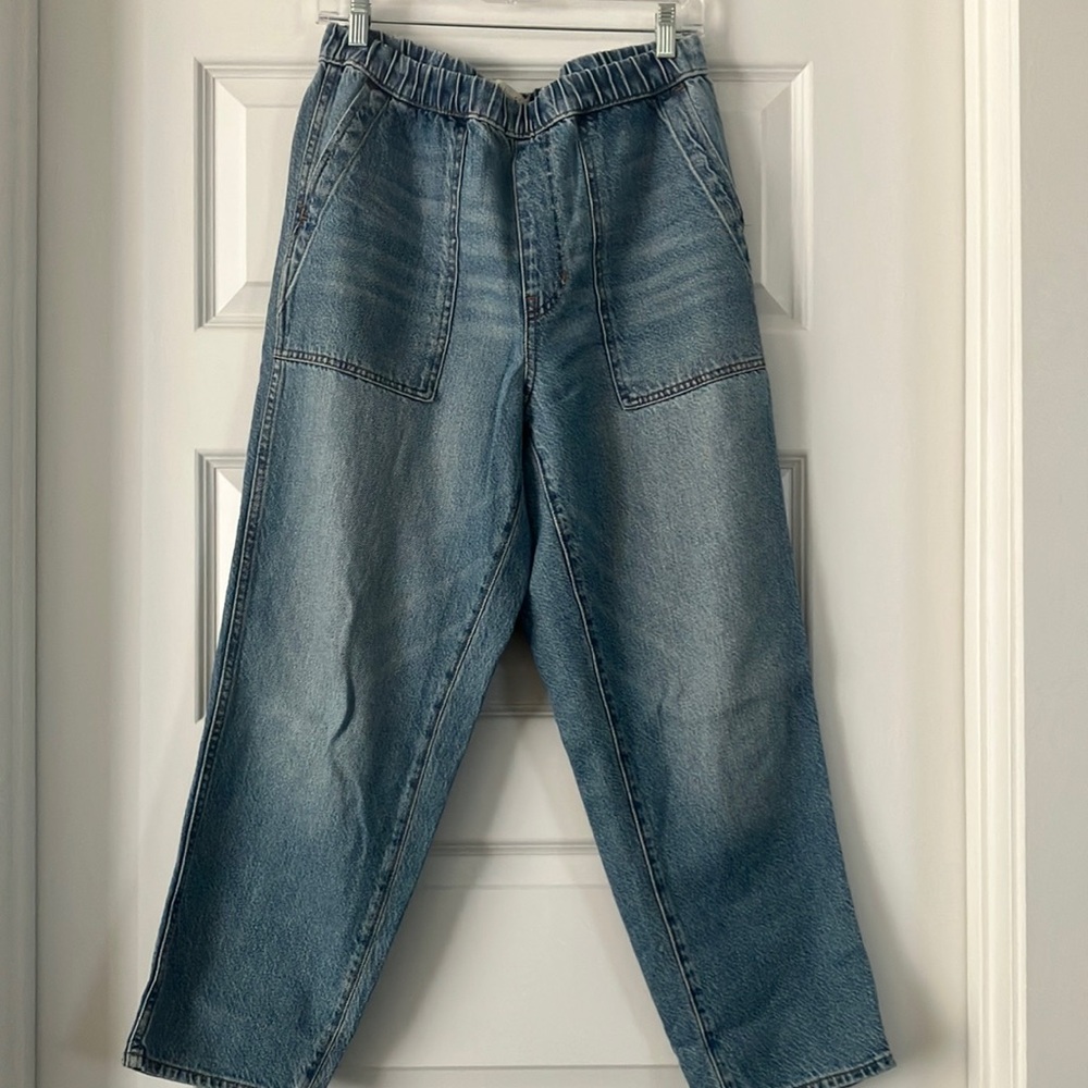 EUC Madewell Pull-On Relaxed Jeans in Beswick Wash